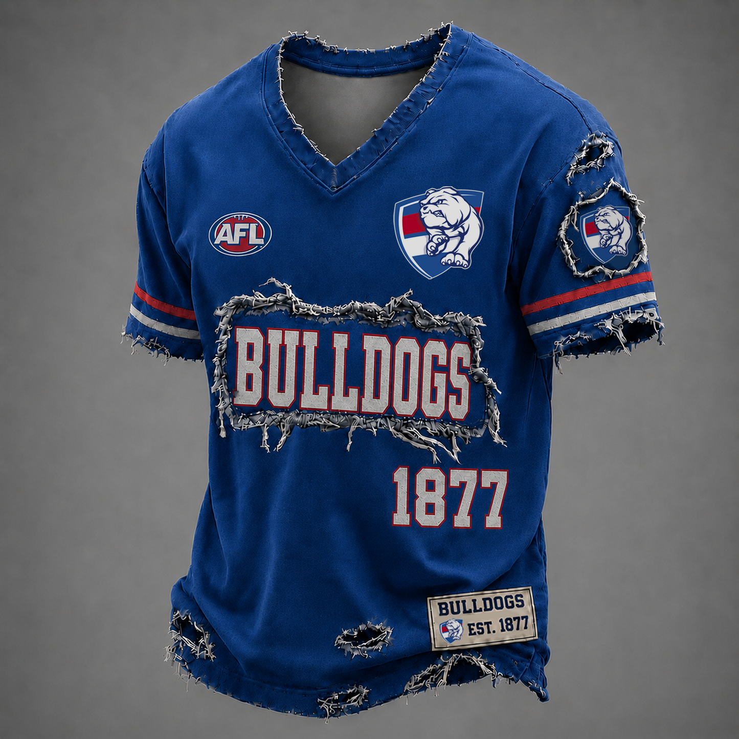 WB x AFL LUXURY V-Neck T-Shirt