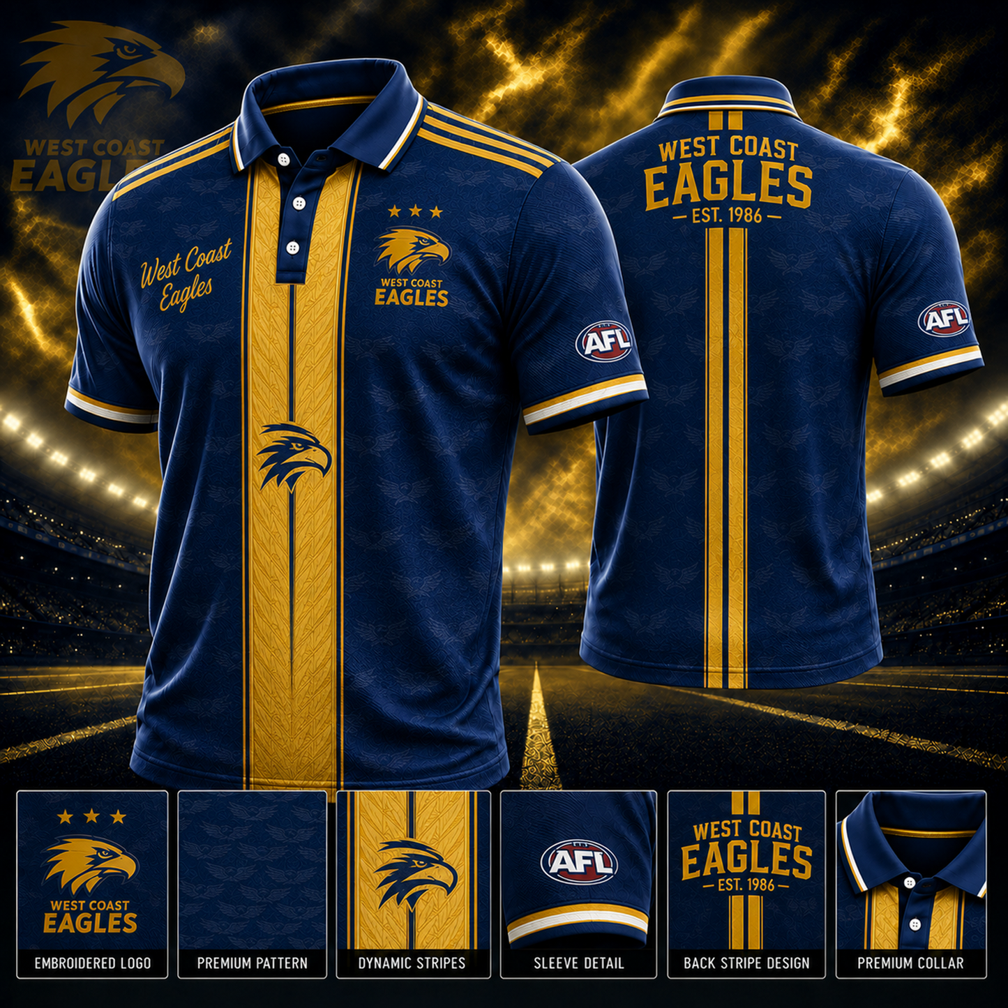 WCE x AFL Polo Shirt Limited Edition