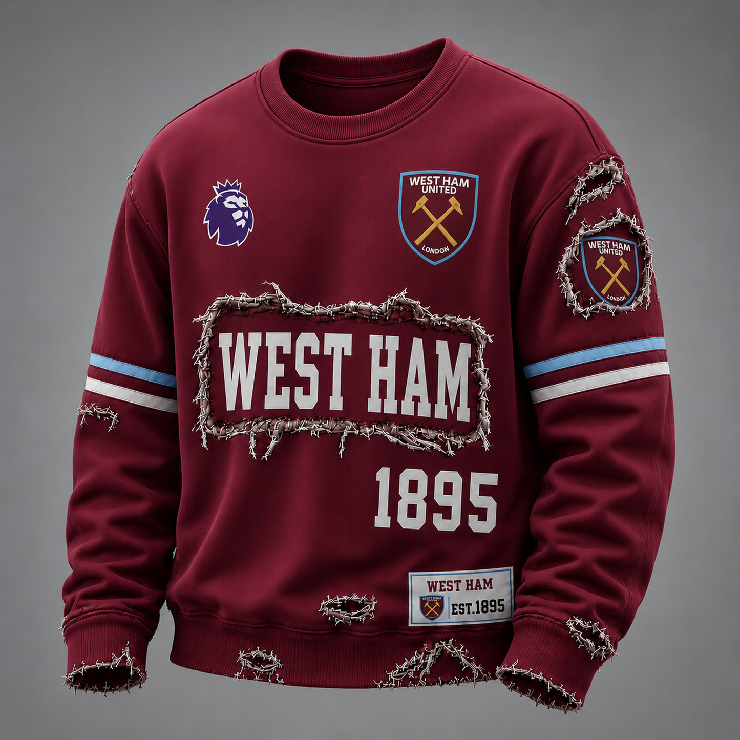 WHU x EPL LUXURY V-Neck T-Shirt 3005 DatND DVT
