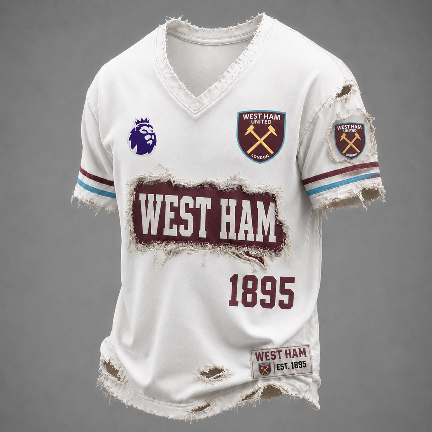 WHU x EPL LUXURY V-Neck T-Shirt 3005 DatND DVT