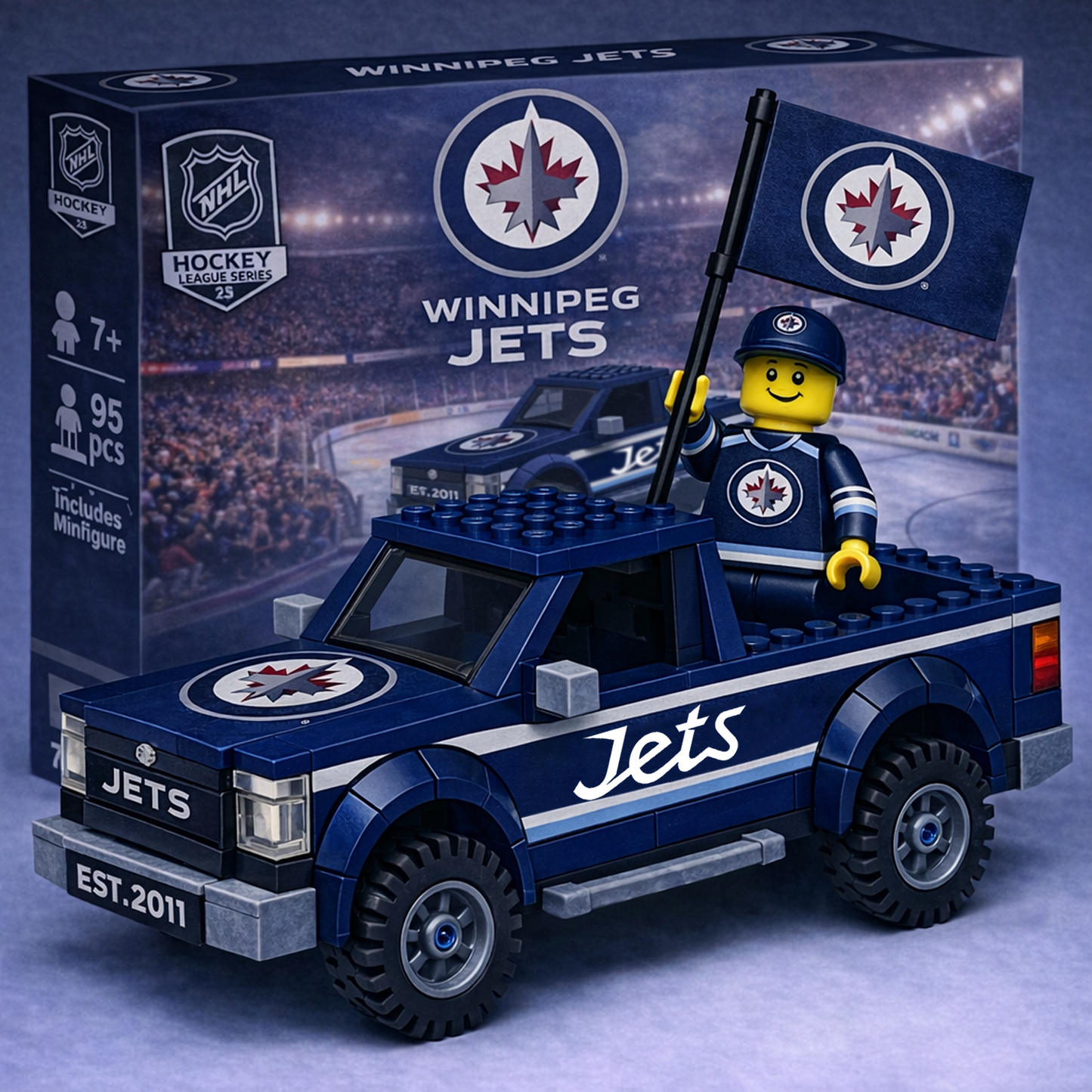 WPG x NHL Building Blocks Truck Toy Set V1 DatND DVT