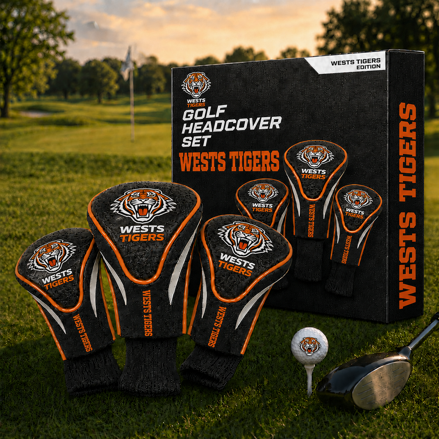 WST Team Golf NRL 3-Pack Contour Sock Headcovers