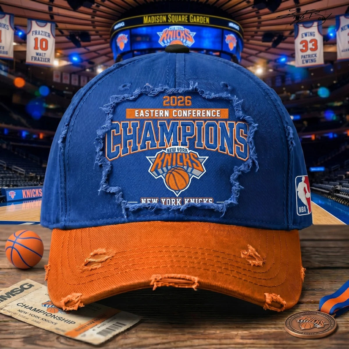 NYK x NBA Eastern Conference Champions Basketball Premium Cap 2605 DatND DVT