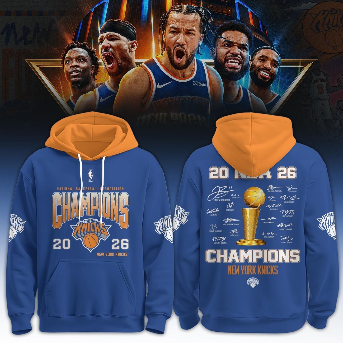 NYK x NBA Champion 2026 Aparael 3D V2 DATND TANTD