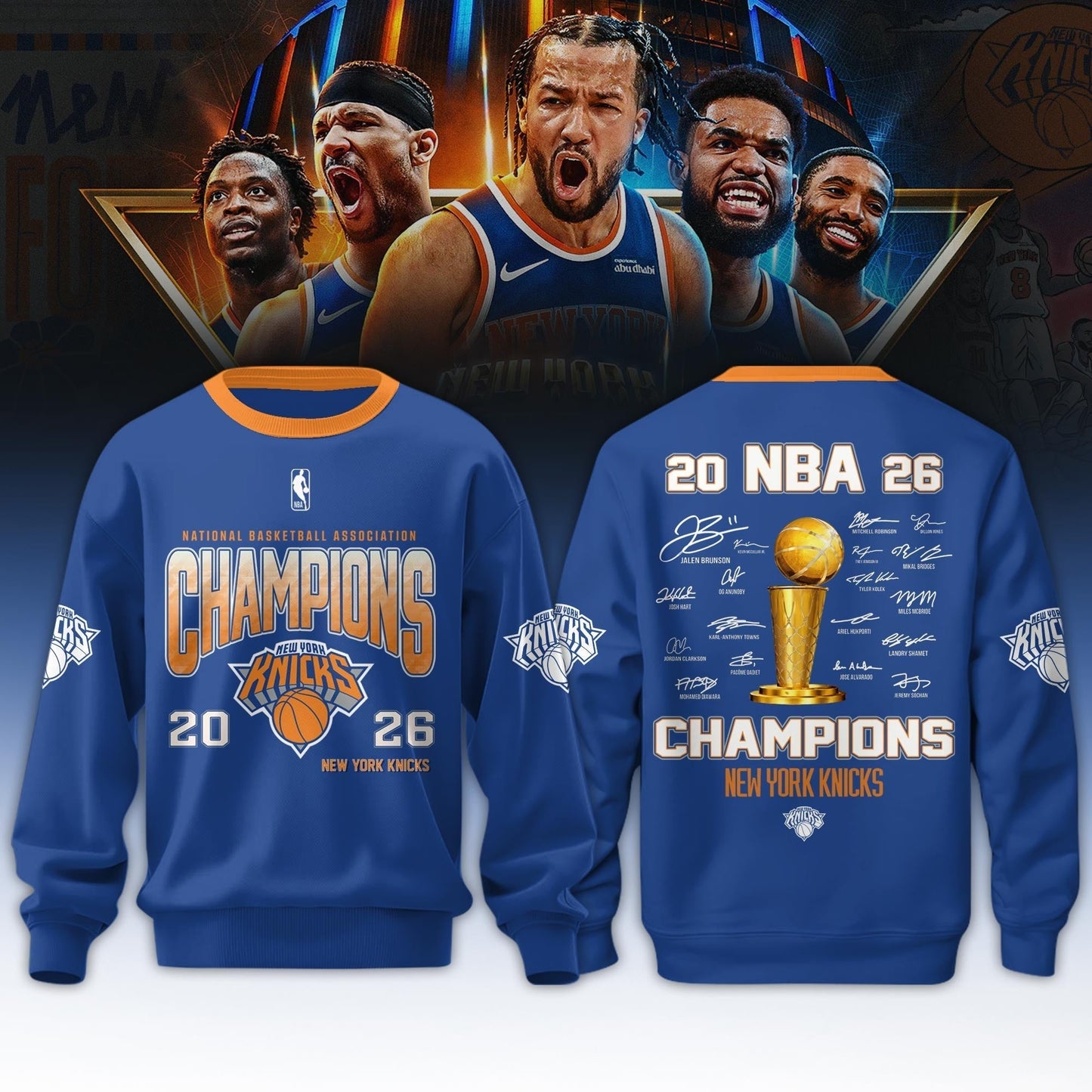 NYK x NBA Champion 2026 Aparael 3D V2 DATND TANTD