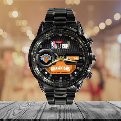 NYK x 2025 NBA Cup Champions Black Stainless Steel Watch DATND TANTD