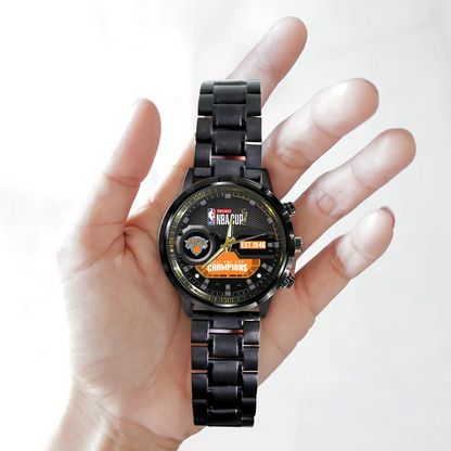 NYK x 2025 NBA Cup Champions Black Stainless Steel Watch DATND TANTD