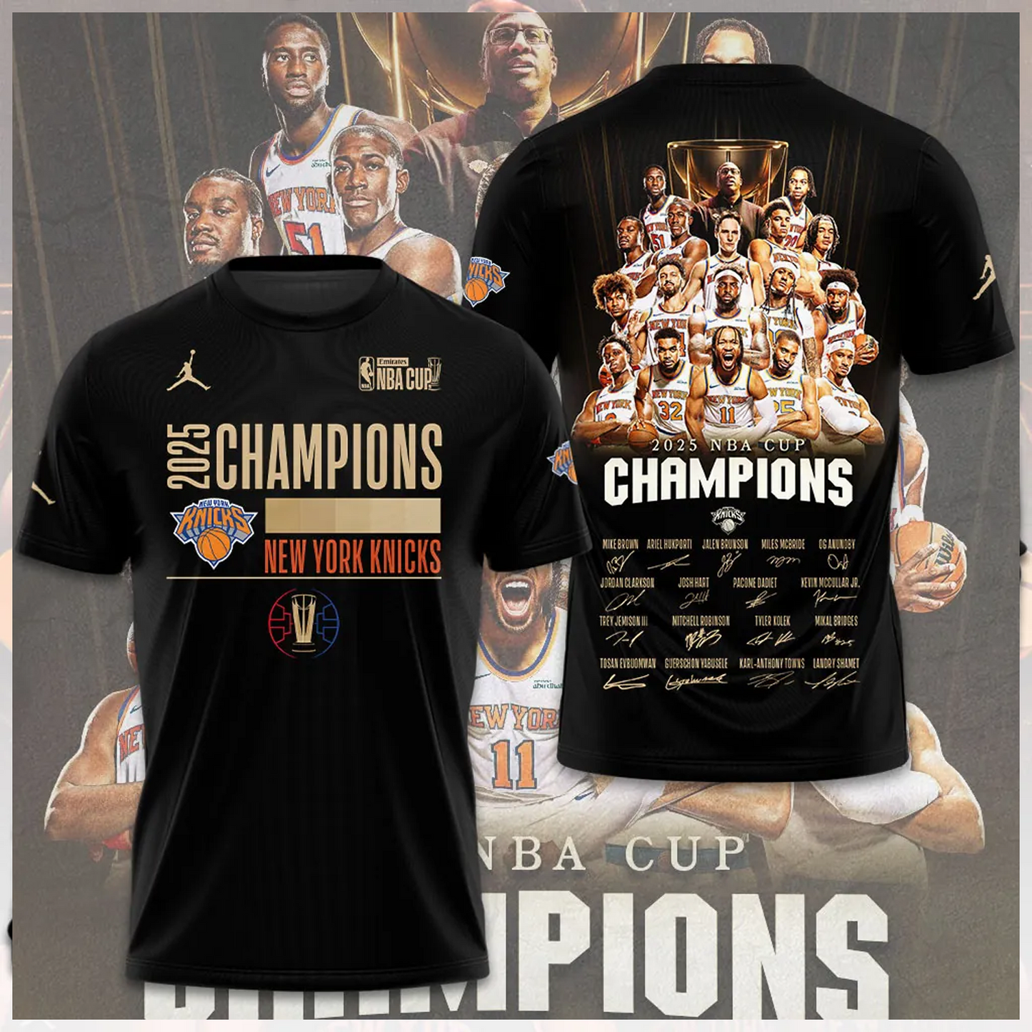 NYK x NBA 2025 NBA Cup Champions Aparael V7 DATND TANTD