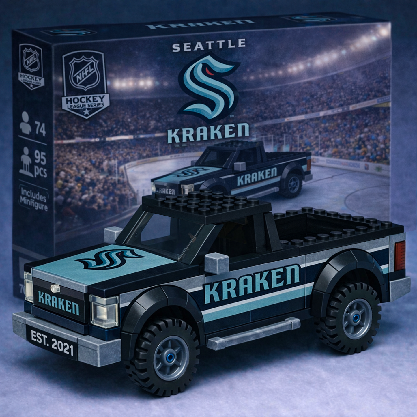 SEA x NHL Building Blocks Truck Toy Set V2 DatND DVT