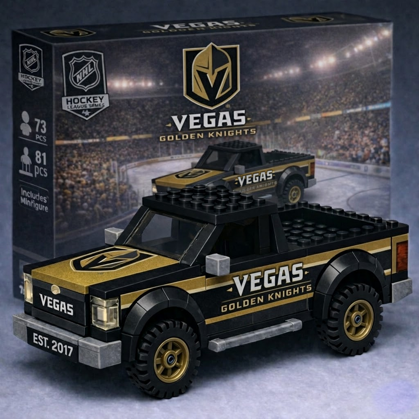VGK x NHL Building Blocks Truck Toy Set V2 DatND DVT